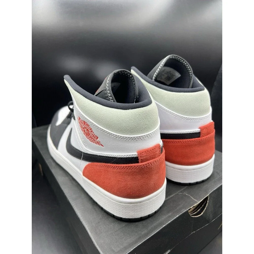 Air Jordan 1 Mid 'Red Black Toe' Men’s Size 13 (852542-100) VNDS OG ALL CLEAN! - Picture 10 of 16